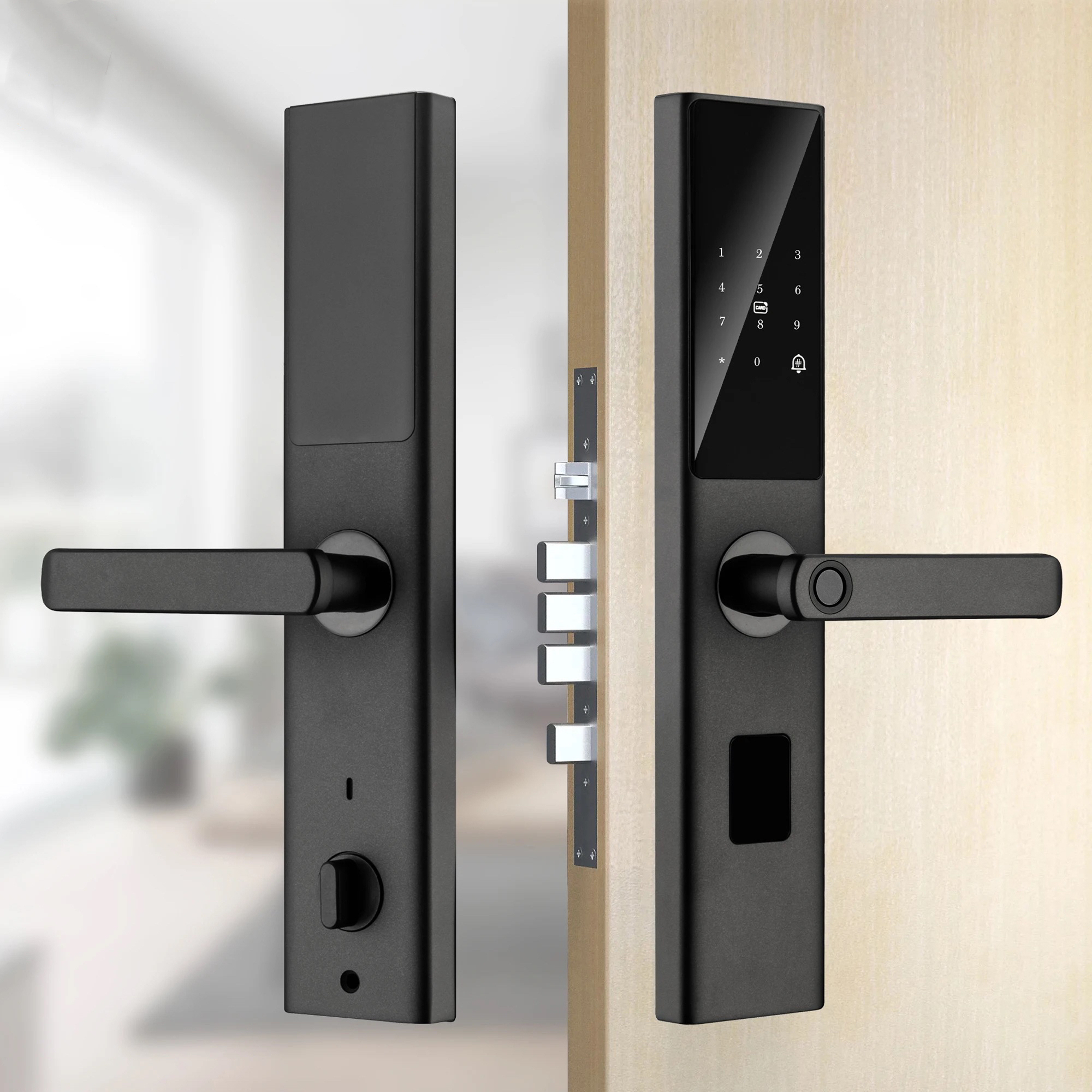 Tuya Smart WiFi Digital Door Lock Code RFID IC Card Smartphone App Unlock Biometric Fingerprint Smart Lock · image 5