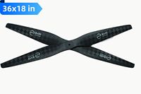 Hélice noire à 2 pales en fibre de carbone 36x18, légère, ultra-légère, longue durée de vie, super résistante, haute efficacité, pour drones UAV