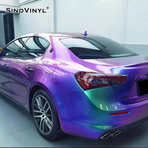 Prix usine Échantillons gratuits Livraison à <span class=keywords><strong>court</strong></span> terme Peaux de carrosserie de voiture brossées mystiques Film d'emballage en vinyle - Product Image 4