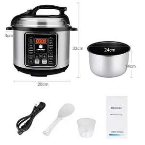 Cuisinière électrique multifonctionnelle 5L, multicuiseur, cuiseur à riz commercial avec cuve intérieure en acier inoxydable, appareils de cuisine - Product Image 4