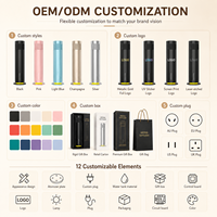 Diffuseur d'huiles essentielles électrique portable en métal avec télécommande rechargeable pour hôtels et usage domestique (vente en gros)