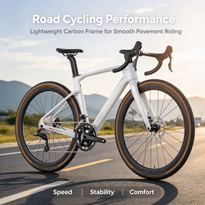 Bicicleta de Gravel TWITTER GRAVEL V3 RS-24S de Fibra de Carbono, Frenos de Disco Hidráulicos, 24 Velocidades, Ruedas de Aluminio 700c, Horquilla con Suspensión - Product Image 2