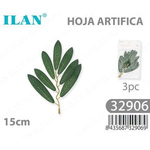 Foglia Artificiale ILAN 15cm 3pz Decorazione con Fiori Secchi - Product Image 3