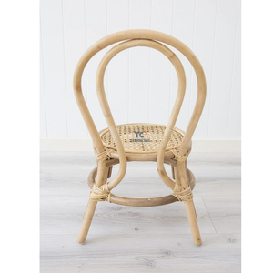 Silla moderna de lazo ecológica para niños pequeños, madera natural y ratán plástico para comedor y mecedora diseñada en fábricas - Product Image 4