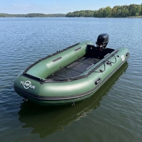 Bateau pneumatique de sport YUNFAN 400CM avec plancher en aluminium, prêt pour la dérive, capacité 7 personnes