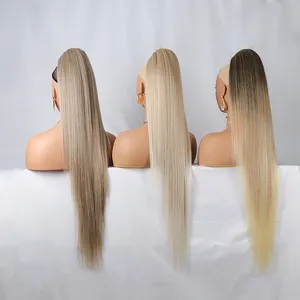 Julianna 36inches Extra Long Hairpieces Drawstring Ponytail Hair Extensions Synthetic Ponytails