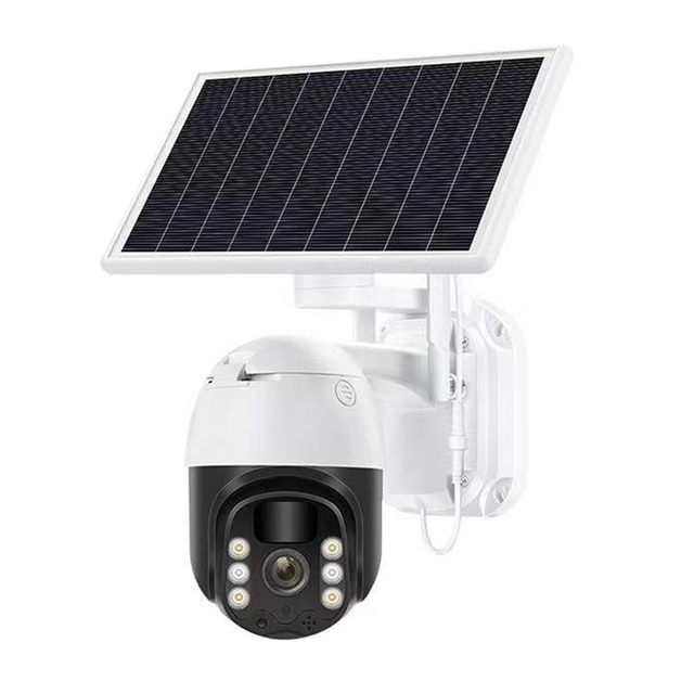 360 Panoramic 4G WiFi Smart Solar Powered PTZ Camera with Vandal-proof Mini Design Remote Control & Wireless IP Security