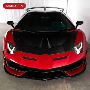 Capó de motor de fibra de carbono para Lamborghini, capó estilo <span class=keywords><strong>Svj</strong></span>, para <span class=keywords><strong>Roadster</strong></span> Lp700, Lp720, Cabriolet, Coupe, cambio a <span class=keywords><strong>Svj</strong></span> - Product Image 3