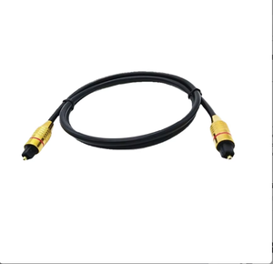 Với bụi Mũ od6.0mm cao cấp quang âm thanh Cáp SPDIF <span class=keywords><strong>Toslink</strong></span> kỹ thuật số sợi cáp vàng-mạ kết nối cho rạp hát tại nhà TV - Product Image 1