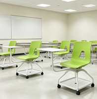 Chaises de formation pour salle de réunion, chaises ergonomiques pivotantes à roulettes pour étudiants avec rotation à 360°, tables et chaises mobiles pour salle de formation