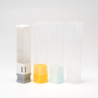 Boîte de rangement en plastique pour manucure et pédicure, tube d'emballage pour forets à ongles, noir, blanc, transparent, violet, rose, bleu, vert, rouge, jaune, gris