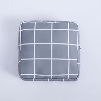 Pochette cosmétique imperméable pour serviettes hygiéniques avec fermeture à glissière pour femmes, format voyage, organiseur de rangement pour serviettes menstruelles