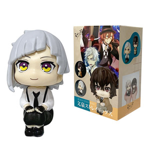 Figura de acción coleccionable de <span class=keywords><strong>anime</strong></span> japonés <span class=keywords><strong>Dazai</strong></span> Osamu, modelo de 2 estilos, versión Q, juguete de dibujos animados Chibi - Product Image 3