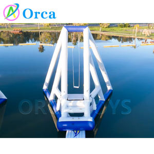 Balançoire à eau gonflable en PVC personnalisée High Flying Fun et fusée à eau pour les parcs aquatiques extérieurs et les aventures en mer - Product Image 5