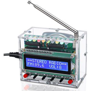 Kit de Radio FM para Armar, Proyecto de Soldadura de 87-108MHz con Pantalla LCD1602 y Luces LED, Kit de Entrenamiento para Estudiantes de Electrónica y Aficionados - Product Image 1