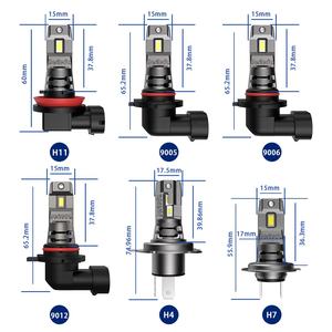 All In One Car Led H8 H11 LED fendinebbia ad alta potenza 50w 7200lm H1 H3 H4 H7 H9 H11 I7S lampadine per fari a Led - Product Image 3