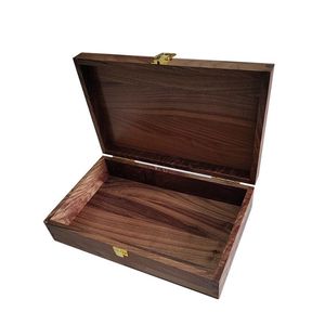 Cajas de Madera de Nogal Negro Hechas a Medida, Bandejas de Madera, Cajas de Almacenamiento para Joyería, Té y Vino, Madera Sólida de Alta Gama, Embalaje Transfronterizo - Product Image 5