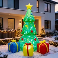 China Fabrik Großhandel Weihnachtsfest 210cm US/UK/EU/AU Stecker LED-Beleuchtung Aufblasbarer Weihnachtsbaum