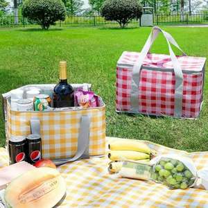 Sac isotherme pliable anti-fuite avec poignées robustes, sac de livraison de nourriture, sac de pique-nique - Product Image 4