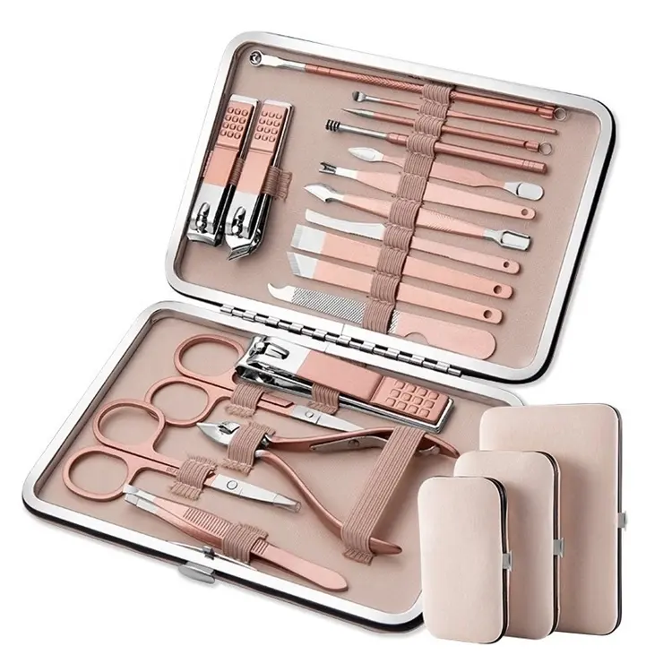 Realong commercio all'ingrosso mini chicco caixa para k professionale per la cura delle unghie kit pedicure e manicure set