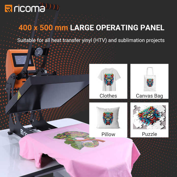 Ricoma Hot Pressing Machine - Efficient T-Shirt Printing