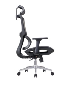 Chaise de bureau ergonomique moderne confortable et pivotante réglable en hauteur avec soutien lombaire - Product Image 6