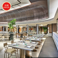 Restaurant-Möbel Hotel 10-Personen Luxuriöser Moderner Esstisch Café-Stuhl Dessert-Sofa Sitzecke Schlafzimmer-Nutzung Holz Leder