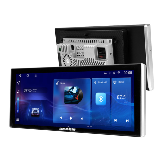 12.3 Inch 1din Android Car Radio Dvd Player Stereo Autoradio Support  QLED Touch Screen Gps Navigation Auto Multimedia Player
