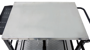 Carrello <span class=keywords><strong>per</strong></span> Barbecue AJUNION in Acciaio Inox con Piano di Lavoro, Tavolo da Cucina Mobile con Ruote <span class=keywords><strong>per</strong></span> Preparazione Cibo e Pranzo all'Aperto - Product Image 4