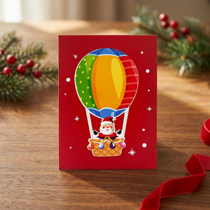 Tarjeta de Felicitación Navideña 3D Rectangular Hecha a Mano de Papel, Diseño Personalizado de Santa Claus, Regalo con Impresión Offset - Product Image 5