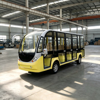 Bus électrique de tourisme avec portes, 11-14 places, pour navette de domaine viticole et campus, moteur AC 72V, rayon de braquage 6,75m, Europe