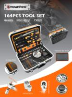 CROWNRICH Ensemble d'outils en aluminium de 112 pièces - Ensemble d'outils mécaniques professionnels de grande qualité pour vélo de Shanghai
