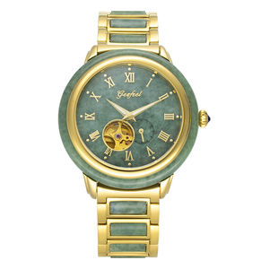 Reloj de Pareja Mecánico Automático de Acero Inoxidable Jade de Lujo de Marca Original en Oferta - Product Image 1