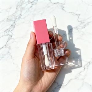 Wholesale Customized Logo Cosmetics Empty <b>Square</b> Lipstick Tube Clear Empty Lipstick <b>Container</b> Tubes Big Brush - Product Image 4