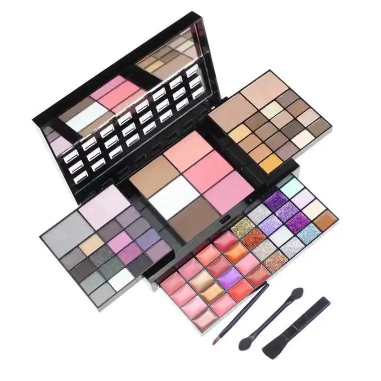 VERONNI 74 Color Eyeshadow Palette Makeup Sets Lip Gloss Concealer Professional Tool Kits