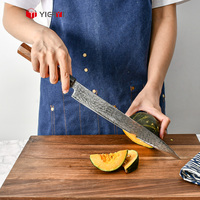 Couteau à découper la viande en acier inoxydable SG2 du Japon Couteau de cuisine de chef en acier inoxydable avec manche en bois 69 couches