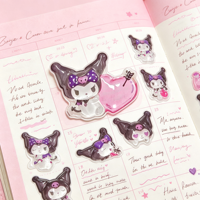 Pegatinas Adhesivas con Personajes de Anime Kawaii, Lindas y Populares, para Niños, Papelería, Cuadernos y Decoración de Artículos Escolares