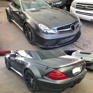 Pour mercedes-benz <span class=keywords><strong>SL</strong></span> R230 Kit carrosserie BS Style nouveau capot pare-chocs avant large corps ailes jupes latérales pare-chocs arrière aileron arrière aile - Product Image 5