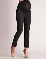 Leggings de maternité grande taille en polyester et coton, pantalon pour femme enceinte, vêtements de travail pour femmes enceintes, pantalon de maternité