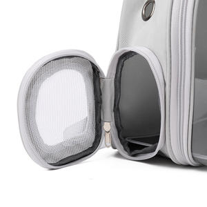 2024 nueva cápsula espacial transparente al aire libre transpirable doble bolso de hombro portátil gato portador suministros para mascotas - Product Image 4