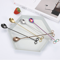 Cuillère à thé en métal de qualité alimentaire cuillère à café en acier inoxydable ensembles de vaisselle