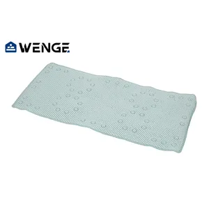佛山厂家批发便宜定制尺寸浅绿色PVC便宜浴室垫防滑浴垫