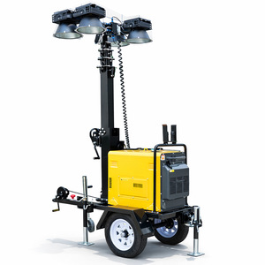 Torre de Iluminación Móvil con 4 Lámparas LED de 1000W, Alimentación CA, para Emergencias, Reparación de Carreteras, Incendios, Rescate, Construcción en Exteriores - Product Image 2