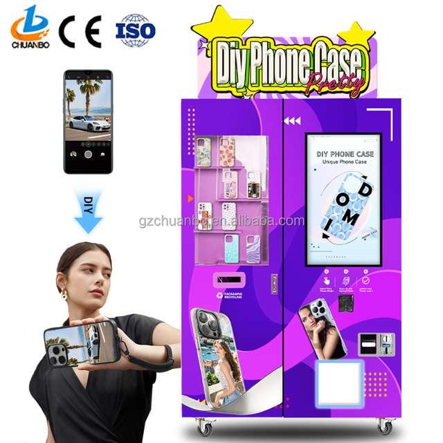 New Arrival Digital Touch Screen Vending Machine 110v/220v Intelligent Automatic Phone Case Printer with SDK Function