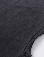 YKH 275GSM Logotipo personalizado Lavado ácido Camiseta sin mangas para hombre Verano Cool Feeling Camisetas sin mangas O-cuello Camisas