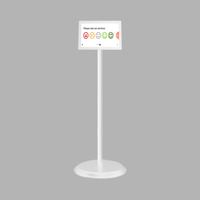 Écran tactile debout au sol Satisfaction Dispositif Bouton Multi-langue Français Espagnol Commentaires des clients Kiosque