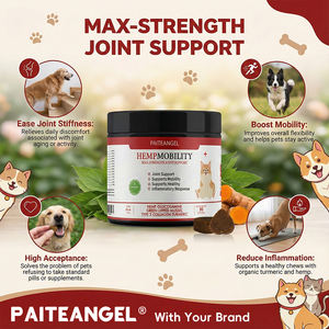 Suplemento Masticable para la Movilidad Canina de Marca Propia, Golosinas Suaves con Glucosamina, Condroitina, MSM y Cúrcuma, Máxima Potencia para las Articulaciones y Cadera de Perros - Product Image 1