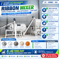 Mélangeur à ruban en forme de O à arbre unique pour poudre de mastic et mortier sec, machine à mélanger l'adhésif pour carrelage céramique