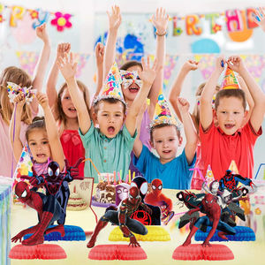 6 pezzi decorazioni da tavolo da principessa per festa a nido d'ape a tema <span class=keywords><strong>Spiderman</strong></span> all'ingrosso - Product Image 2