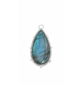 Pendentif en labradorite bleue magique, argent sterling, pierre naturelle, bijoux élégants, collier statement, accessoire bohème - Product Image 1